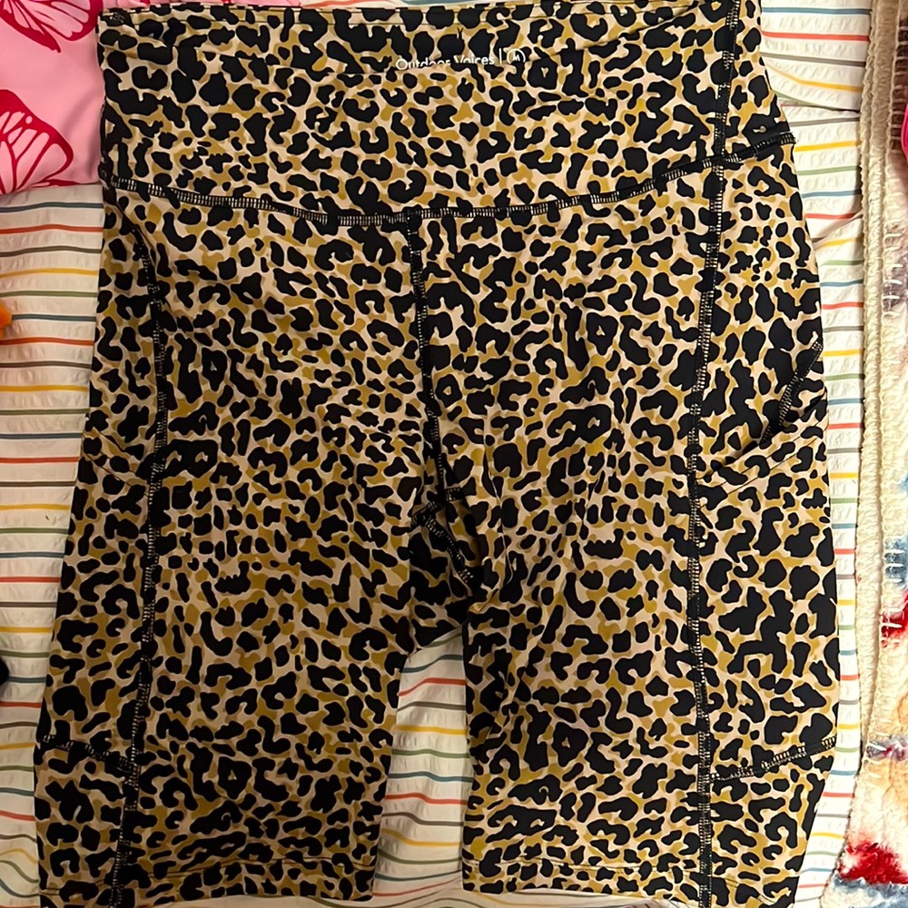 Outdoor Voices legging shorts above the knees